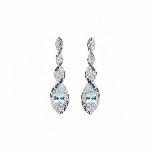 Twisted Radiance Dangle Earrings