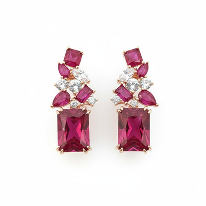 925 Sterling Silver Azure Symphony Multigem Earrings for Women