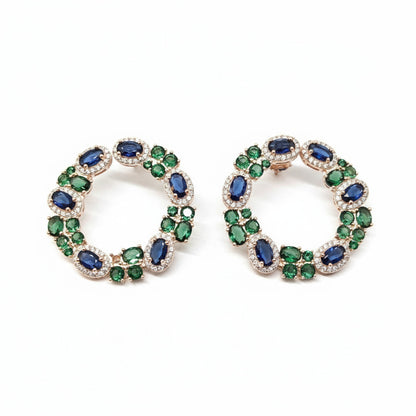 925 Sterling Silver Rose Radiance Hoop Earrings for Women Gift