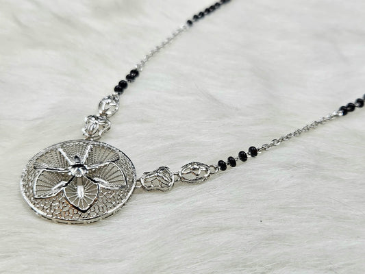 Contemporary-Style Silver Mangalsutra