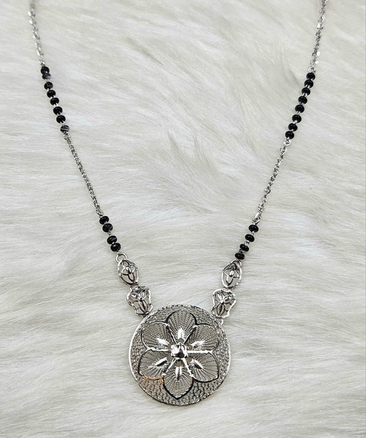 Contemporary-Style Silver Mangalsutra