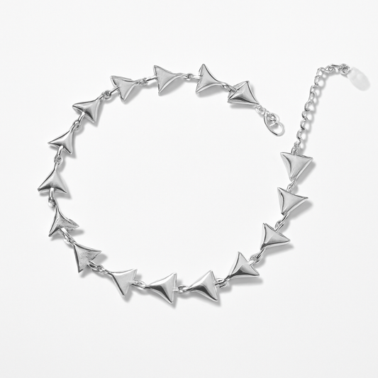 Silver Arrowhead Link Bracelet